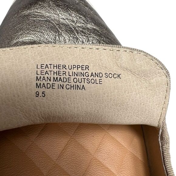 Birdies The Swift Metallic Leather Loafer Slip-on Flats Women’s Size 9.5 - Picture 5 of 10